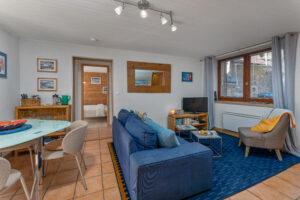 The functional living space for up to four guests